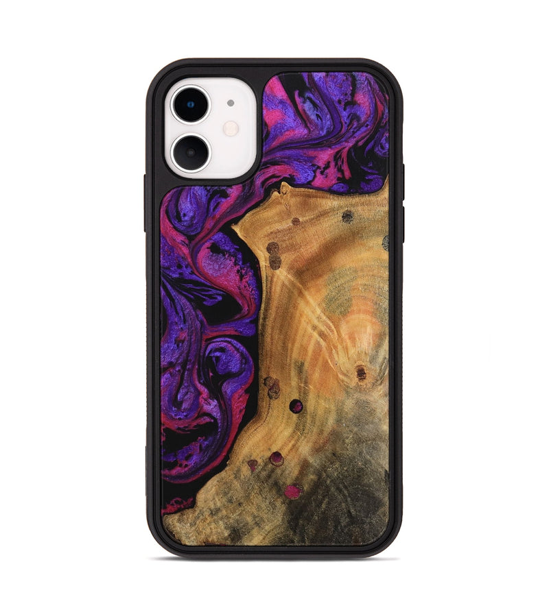 iPhone 11 Wood Phone Case - Vimal (Purple, 745031)