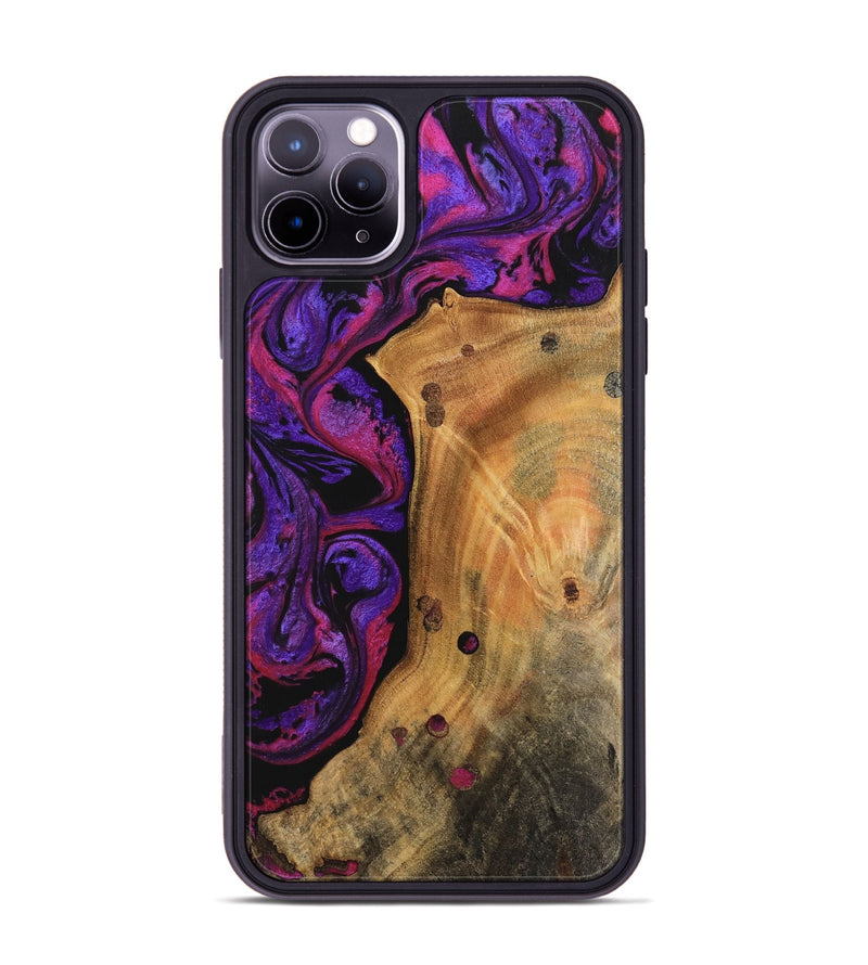 iPhone 11 Pro Max Wood Phone Case - Vimal (Purple, 745031)