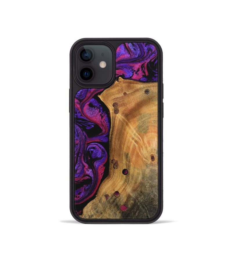 iPhone 12 mini Wood Phone Case - Vimal (Purple, 745031)