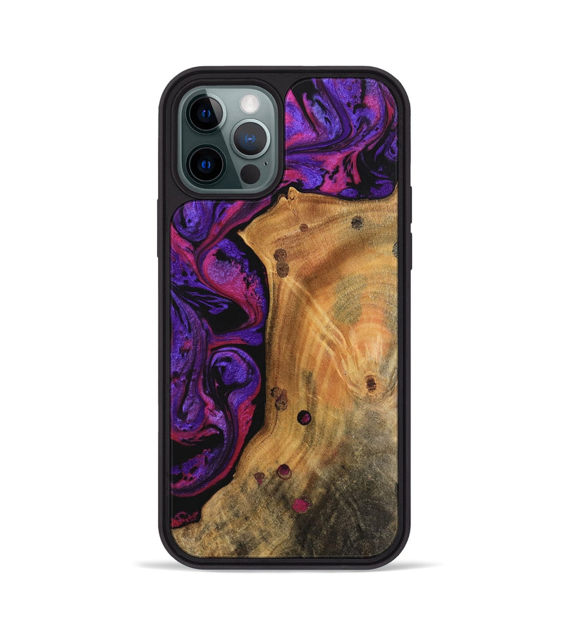 iPhone 12 Pro Wood Phone Case - Vimal (Purple, 745031)