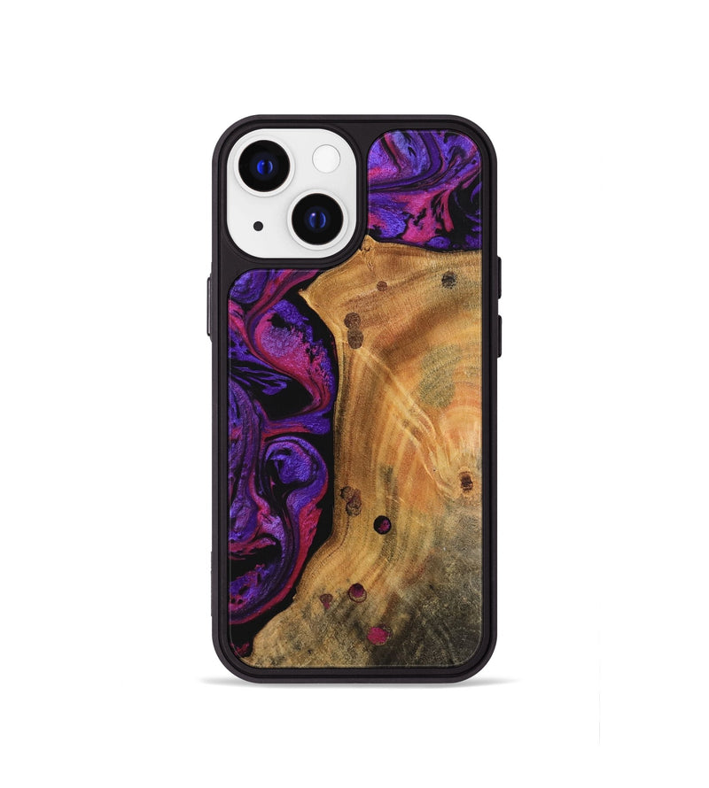 iPhone 13 mini Wood Phone Case - Vimal (Purple, 745031)