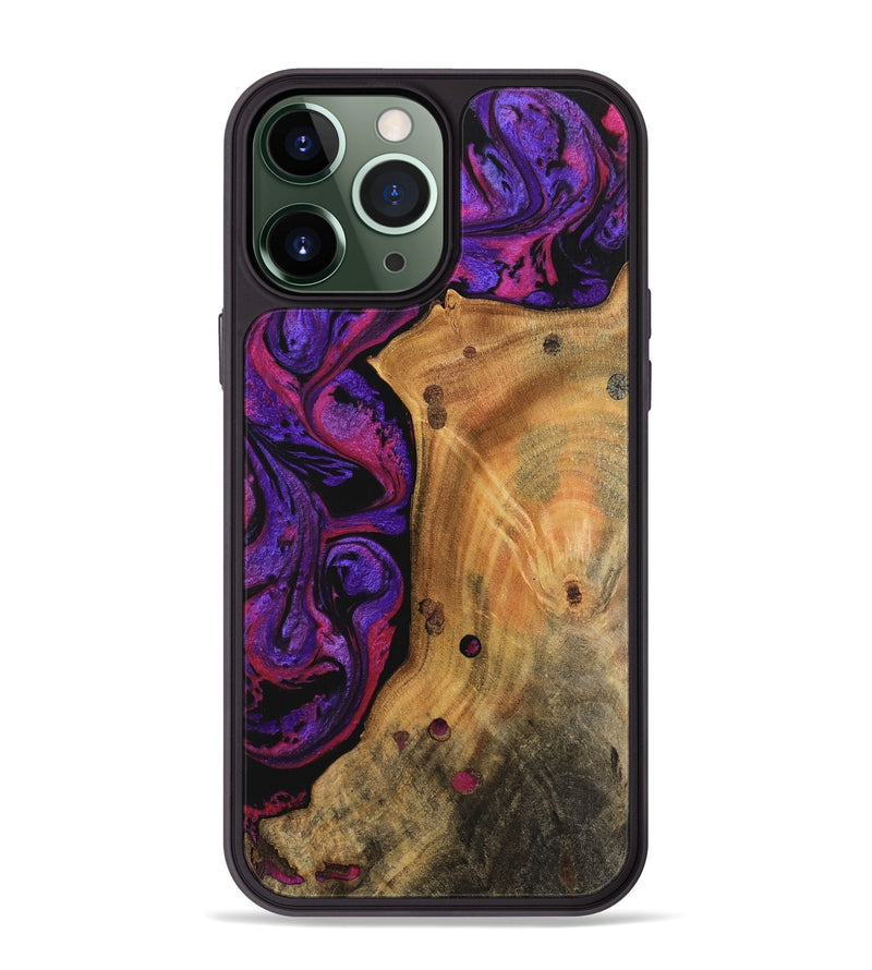 iPhone 13 Pro Max Wood Phone Case - Vimal (Purple, 745031)