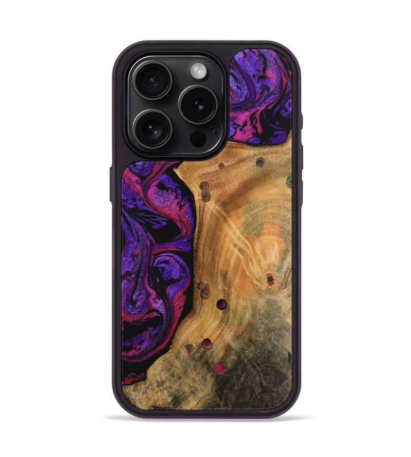 iPhone 15 Pro Wood Phone Case - Vimal (Purple, 745031)