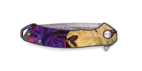 EDC Wood Pocket Knife - Haden (Purple, 745032)