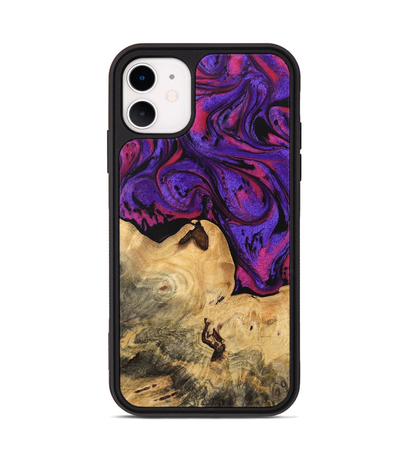 iPhone 11 Wood Phone Case - Haden (Purple, 745032)