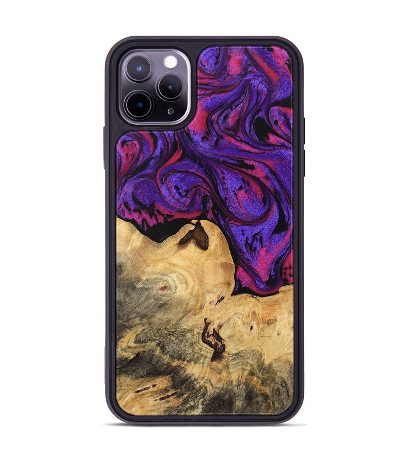 iPhone 11 Pro Max Wood Phone Case - Haden (Purple, 745032)