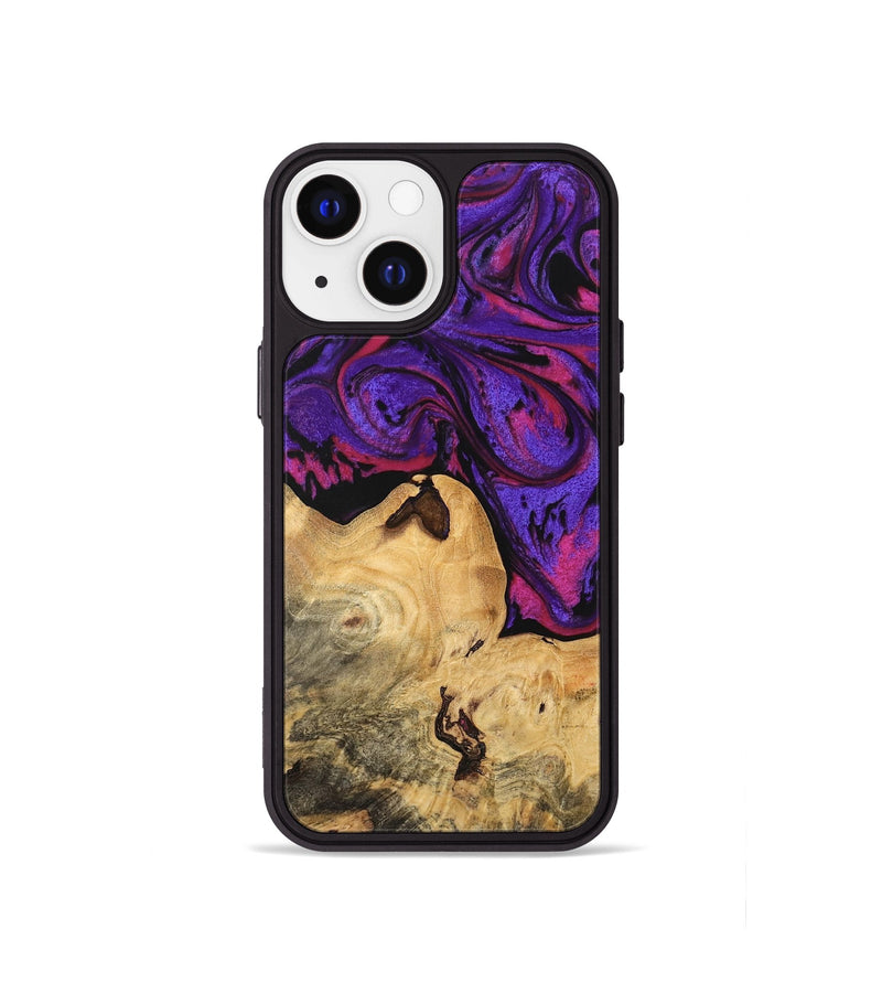 iPhone 13 mini Wood Phone Case - Haden (Purple, 745032)