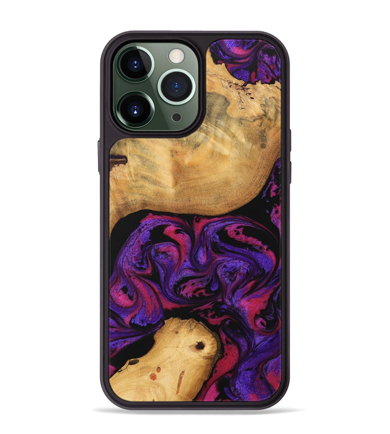 iPhone 13 Pro Max Wood Phone Case - Danniel (Purple, 745035)