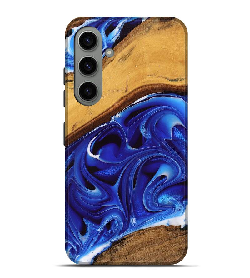 Galaxy S24 Plus Wood Live Edge Phone Case - Vries (Blue, 745037)