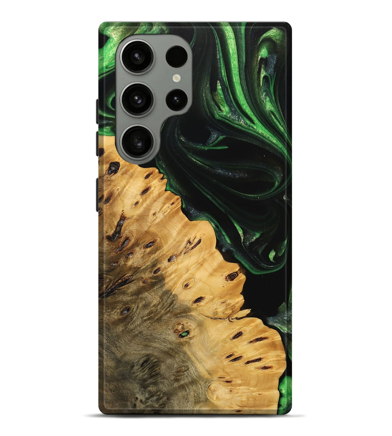 Galaxy S23 Ultra Wood Live Edge Phone Case - Schell (Green, 745055)