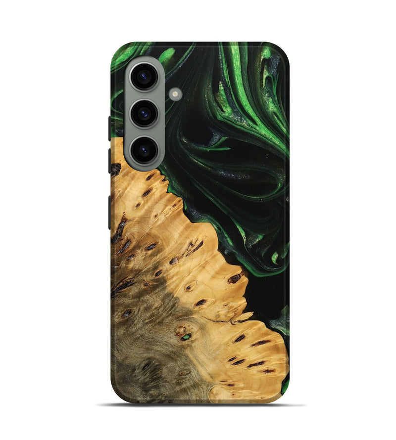 Galaxy S24 Wood Live Edge Phone Case - Schell (Green, 745055)