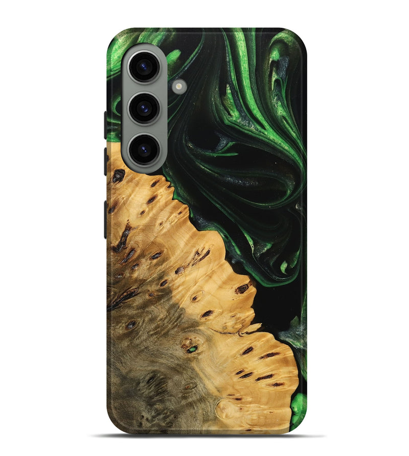 Galaxy S24 Plus Wood Live Edge Phone Case - Schell (Green, 745055)