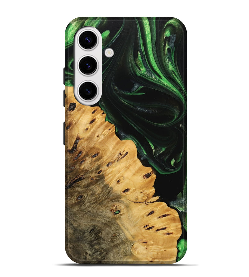 Galaxy S25 Plus Wood Live Edge Phone Case - Schell (Green, 745055)