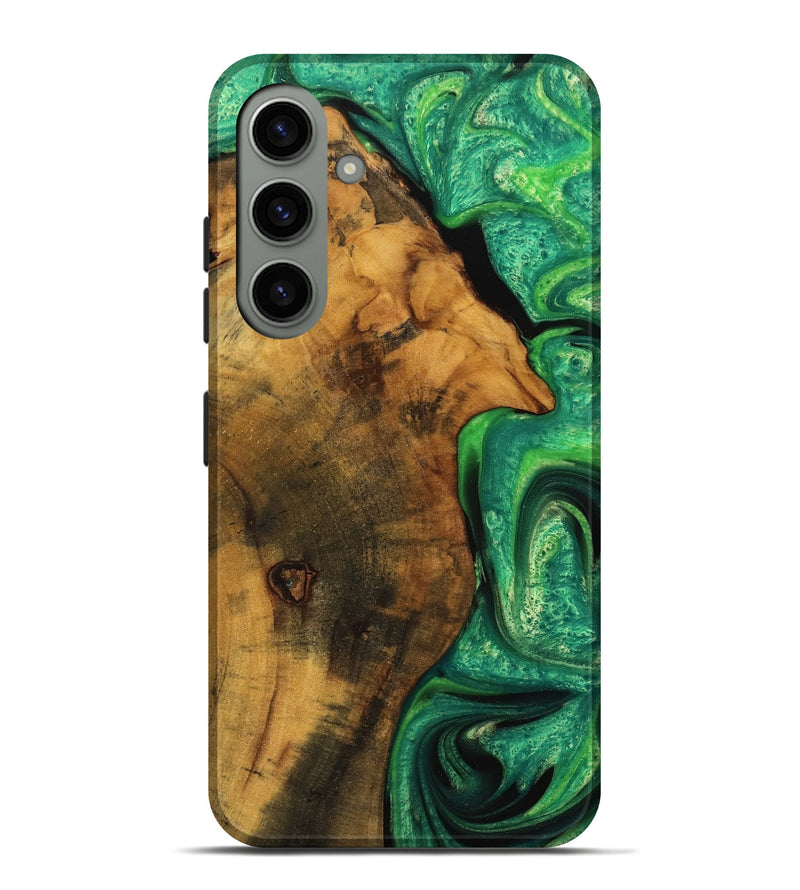 Galaxy S24 Plus Wood Live Edge Phone Case - Verle (Green, 745057)