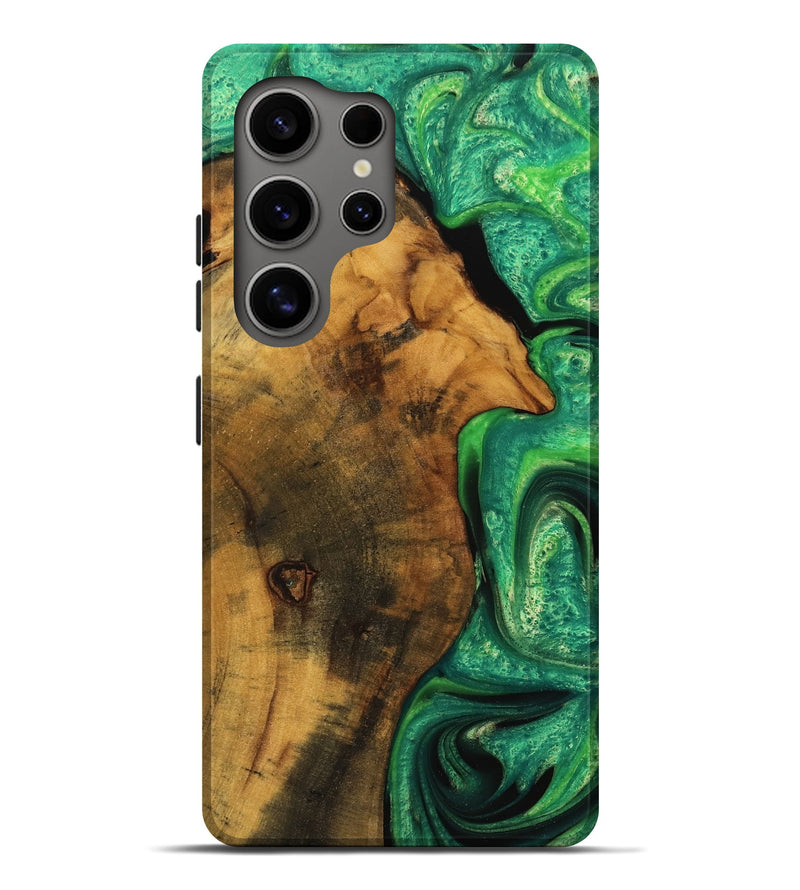 Galaxy S25 Ultra Wood Live Edge Phone Case - Verle (Green, 745057)