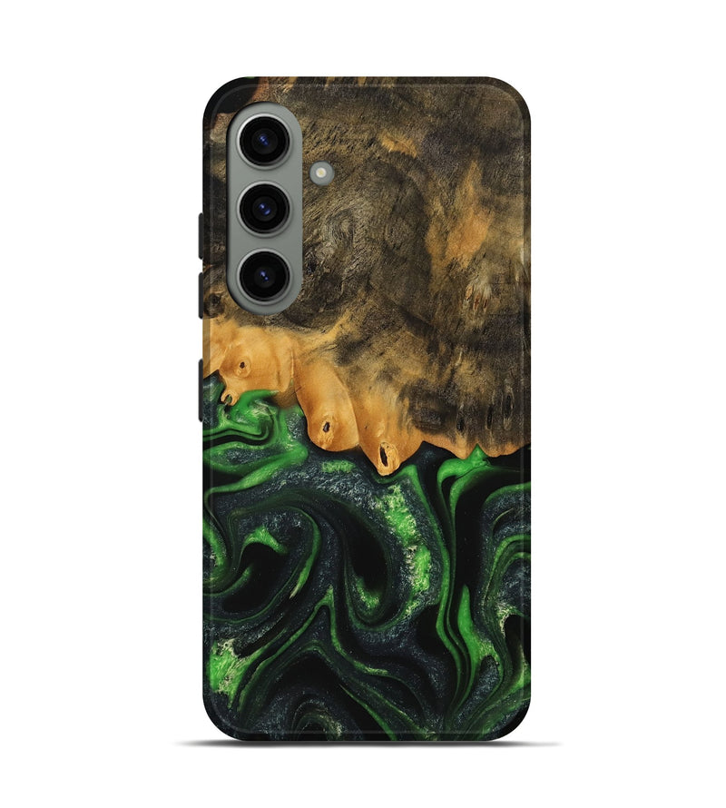 Galaxy S24 Wood Live Edge Phone Case - Ryker (Green, 745062)