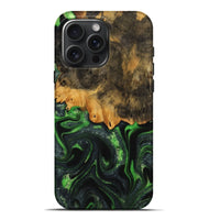 iPhone 16 Pro Max Wood Live Edge Phone Case - Ryker (Green, 745062)