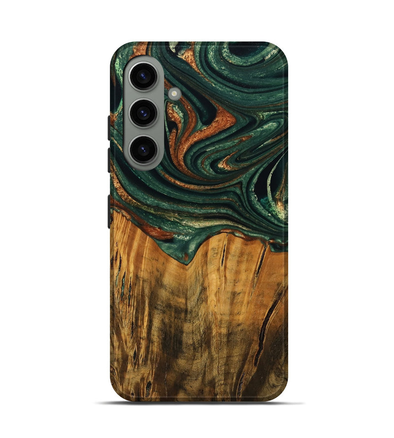 Galaxy S24 Wood Live Edge Phone Case - Camino (Green, 745063)