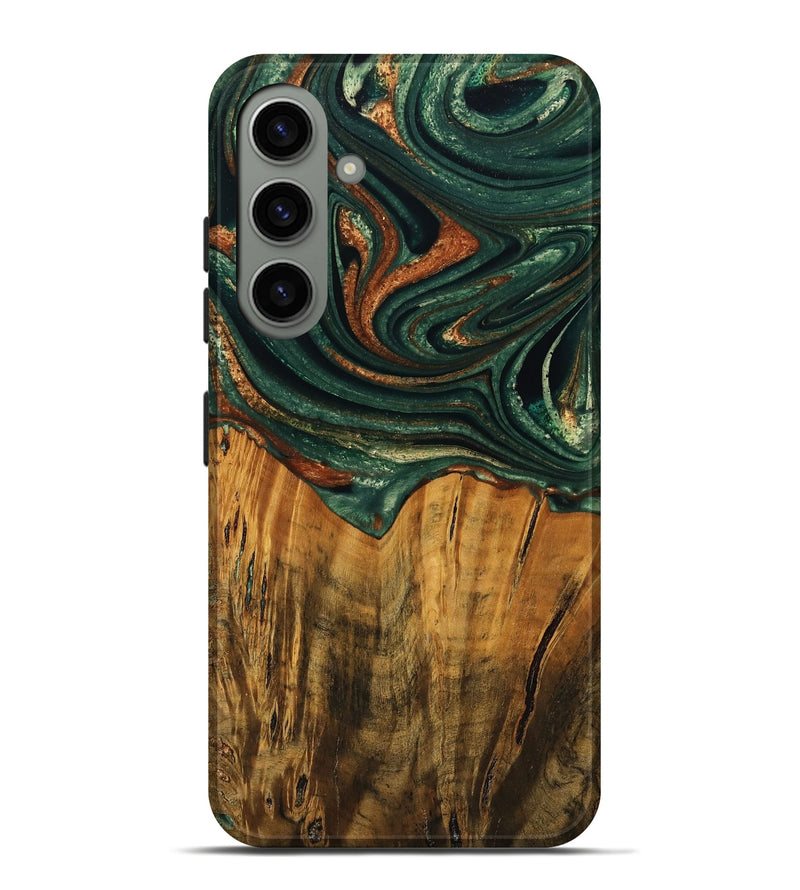 Galaxy S24 Plus Wood Live Edge Phone Case - Camino (Green, 745063)