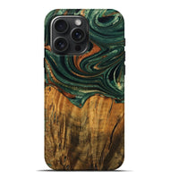 iPhone 16 Pro Max Wood Live Edge Phone Case - Camino (Green, 745063)