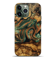 iPhone 13 Pro Max Wood Live Edge Phone Case - Bethany (Green, 745064)