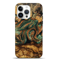 iPhone 15 Pro Max Wood Live Edge Phone Case - Bethany (Green, 745064)