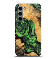 Galaxy S23 Plus Wood Live Edge Phone Case - Nicki (Green, 745065)