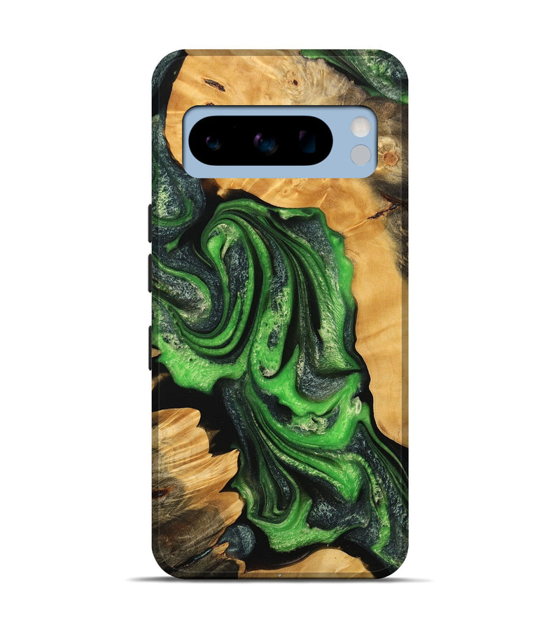 Pixel 8 Pro Wood Live Edge Phone Case - Nicki (Green, 745065)