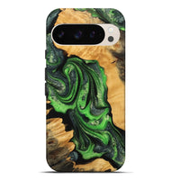 Pixel 9 Pro XL Wood Live Edge Phone Case - Nicki (Green, 745065)