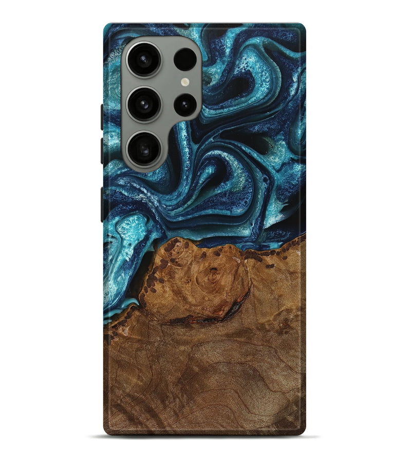 Galaxy S23 Ultra Wood Live Edge Phone Case - Vito (Blue, 745073)