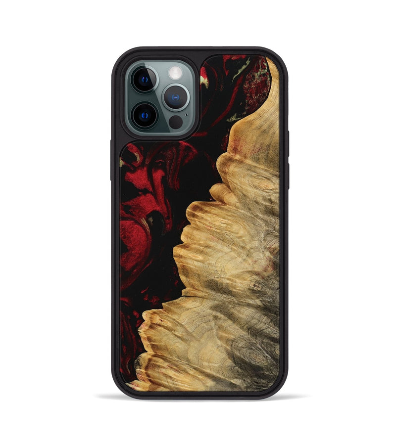 iPhone 12 Pro Wood Phone Case - Angel (Red, 745077)