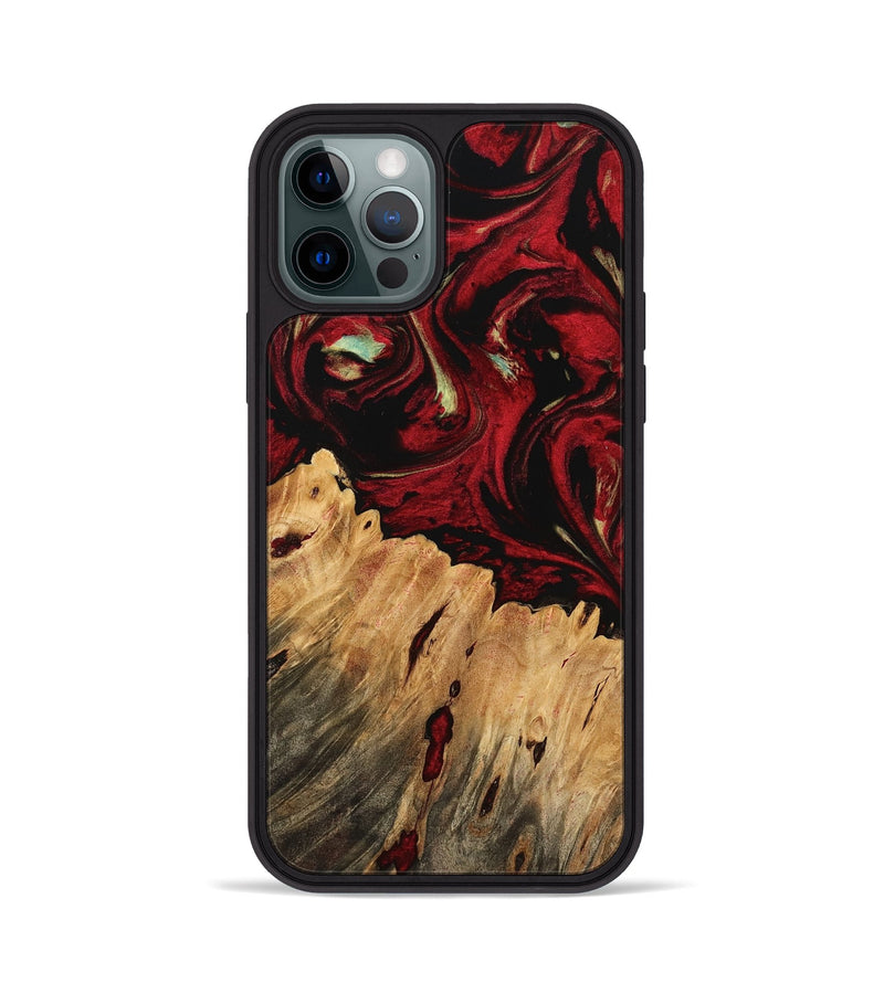 iPhone 12 Pro Wood Phone Case - Angelic (Red, 745081)