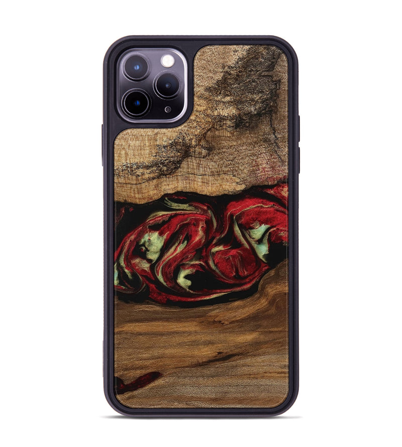 iPhone 11 Pro Max Wood Phone Case - Kitt (Red, 745082)