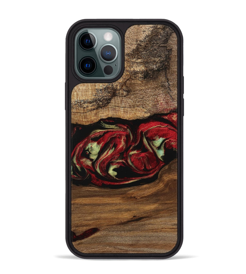 iPhone 12 Pro Max Wood Phone Case - Kitt (Red, 745082)