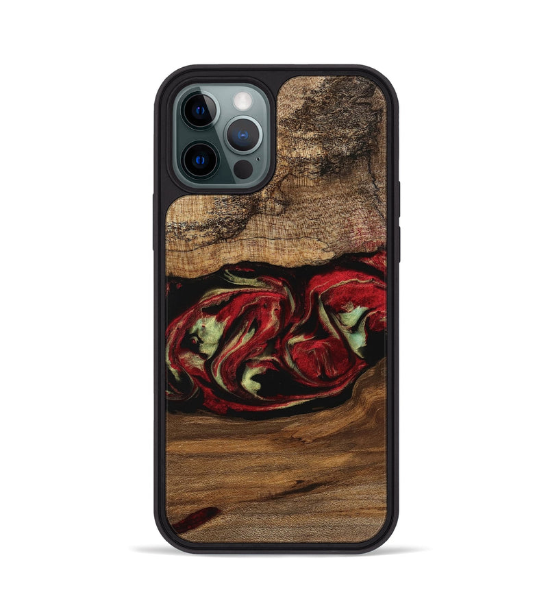 iPhone 12 Pro Wood Phone Case - Kitt (Red, 745082)