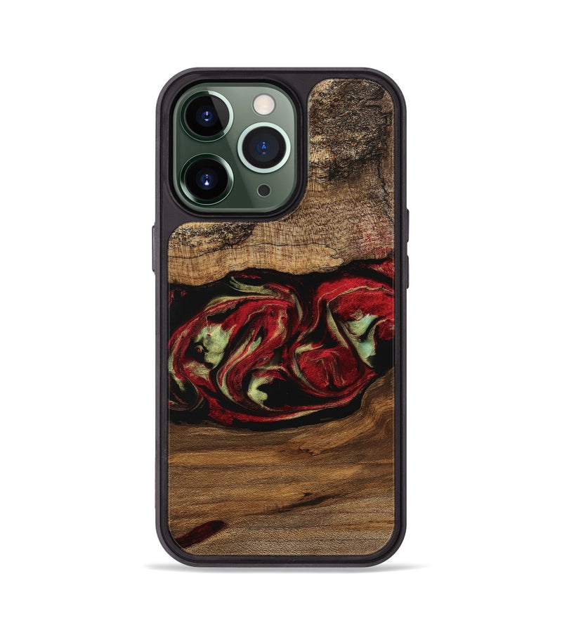 iPhone 13 Pro Wood Phone Case - Kitt (Red, 745082)