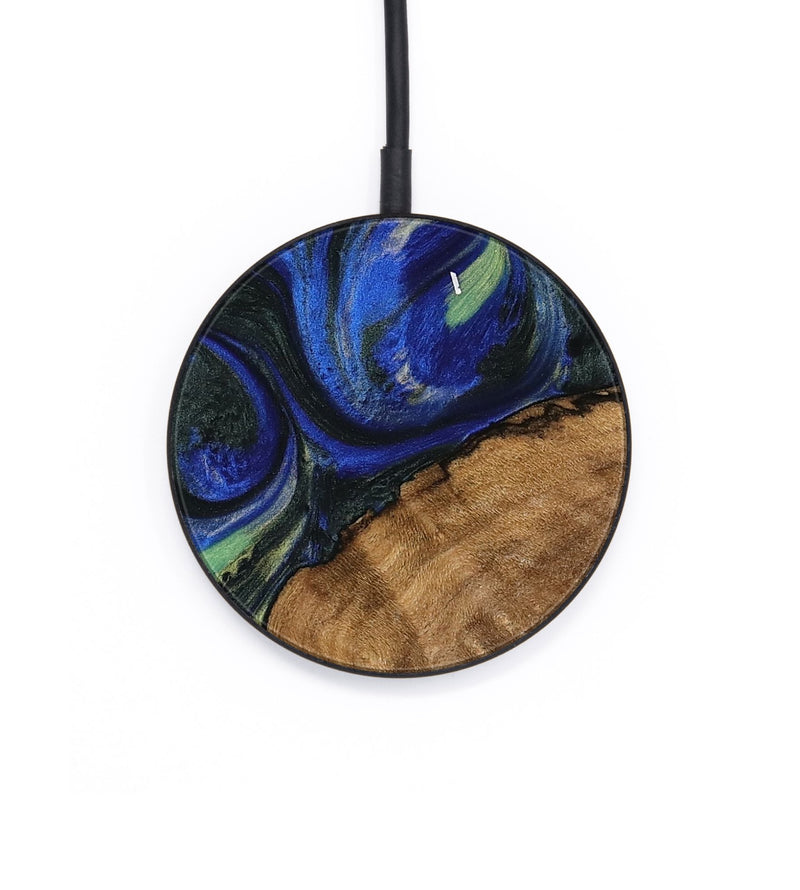 Circle Wood Wireless Charger - Joetta (Blue, 745087)