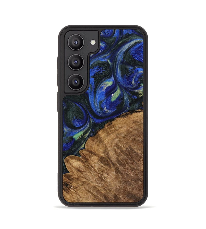 Galaxy S23 Wood Phone Case - Joetta (Blue, 745087)