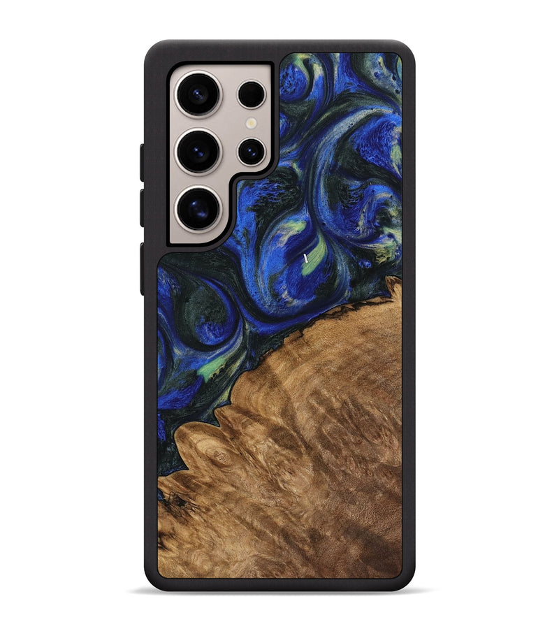 Galaxy S25 Ultra Wood Phone Case - Joetta (Blue, 745087)