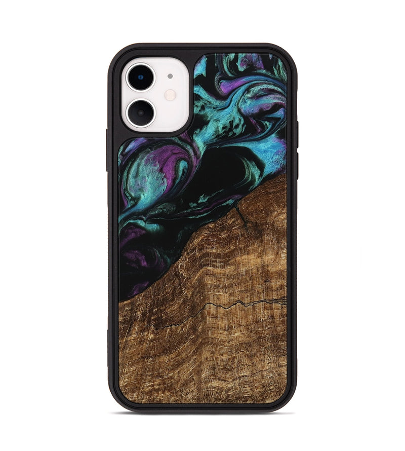 iPhone 11 Wood Phone Case - Everett (Purple, 745092)