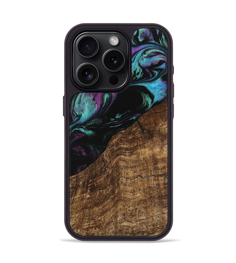 iPhone 15 Pro Wood Phone Case - Everett (Purple, 745092)