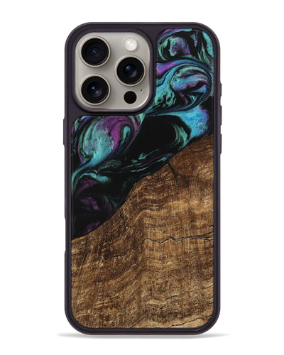 iPhone 16 Pro Max Wood Phone Case - Everett (Purple, 745092)