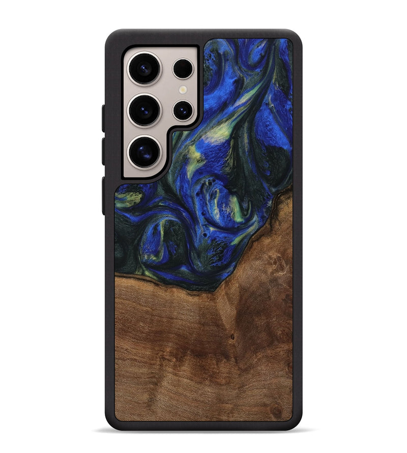 Galaxy S25 Ultra Wood Phone Case - Alvin (Blue, 745094)