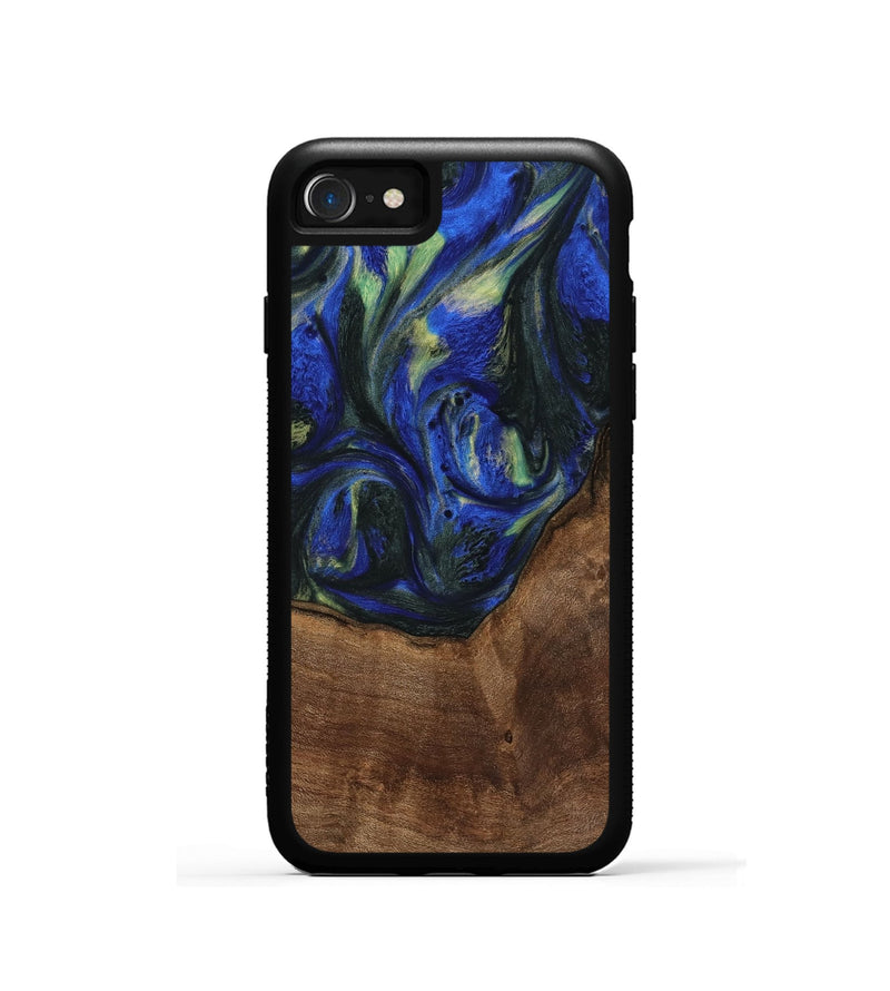 iPhone SE Wood Phone Case - Alvin (Blue, 745094)