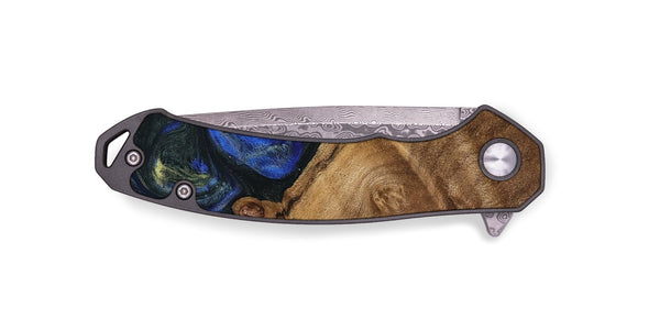 EDC Wood Pocket Knife - Darice (Blue, 745095)