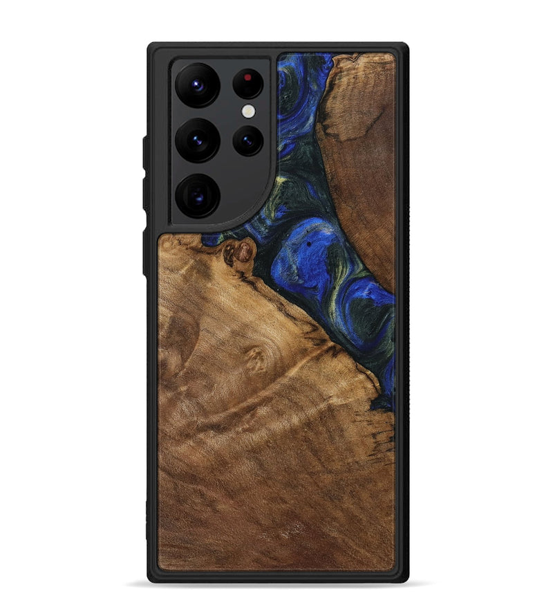 Galaxy S22 Ultra Wood Phone Case - Darice (Blue, 745095)