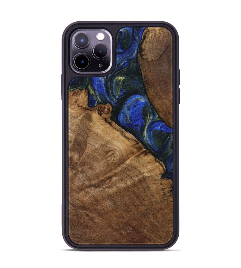 iPhone 11 Pro Max Wood Phone Case - Darice (Blue, 745095)