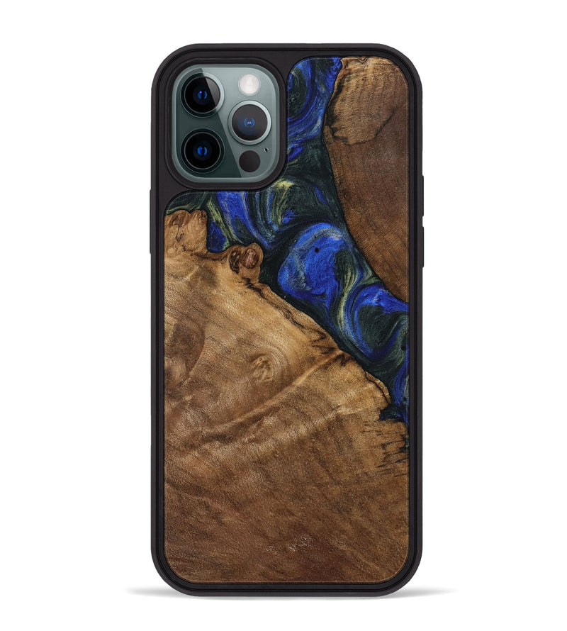 iPhone 12 Pro Max Wood Phone Case - Darice (Blue, 745095)