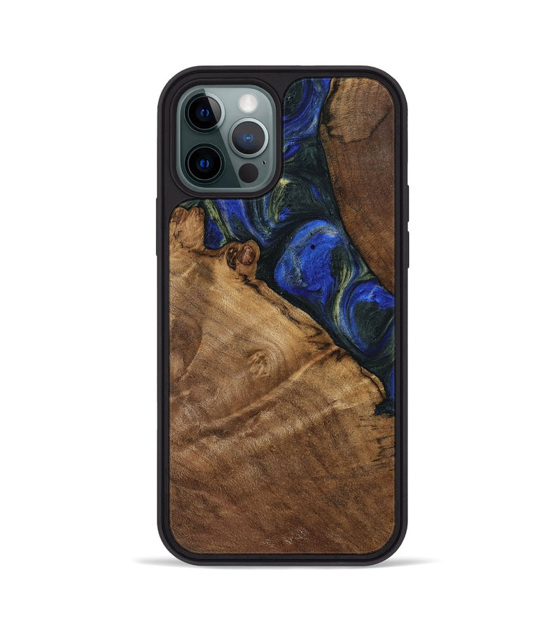 iPhone 12 Pro Wood Phone Case - Darice (Blue, 745095)