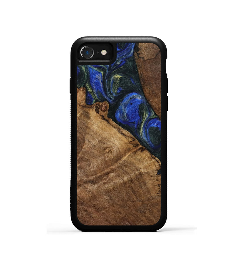 iPhone SE Wood Phone Case - Darice (Blue, 745095)